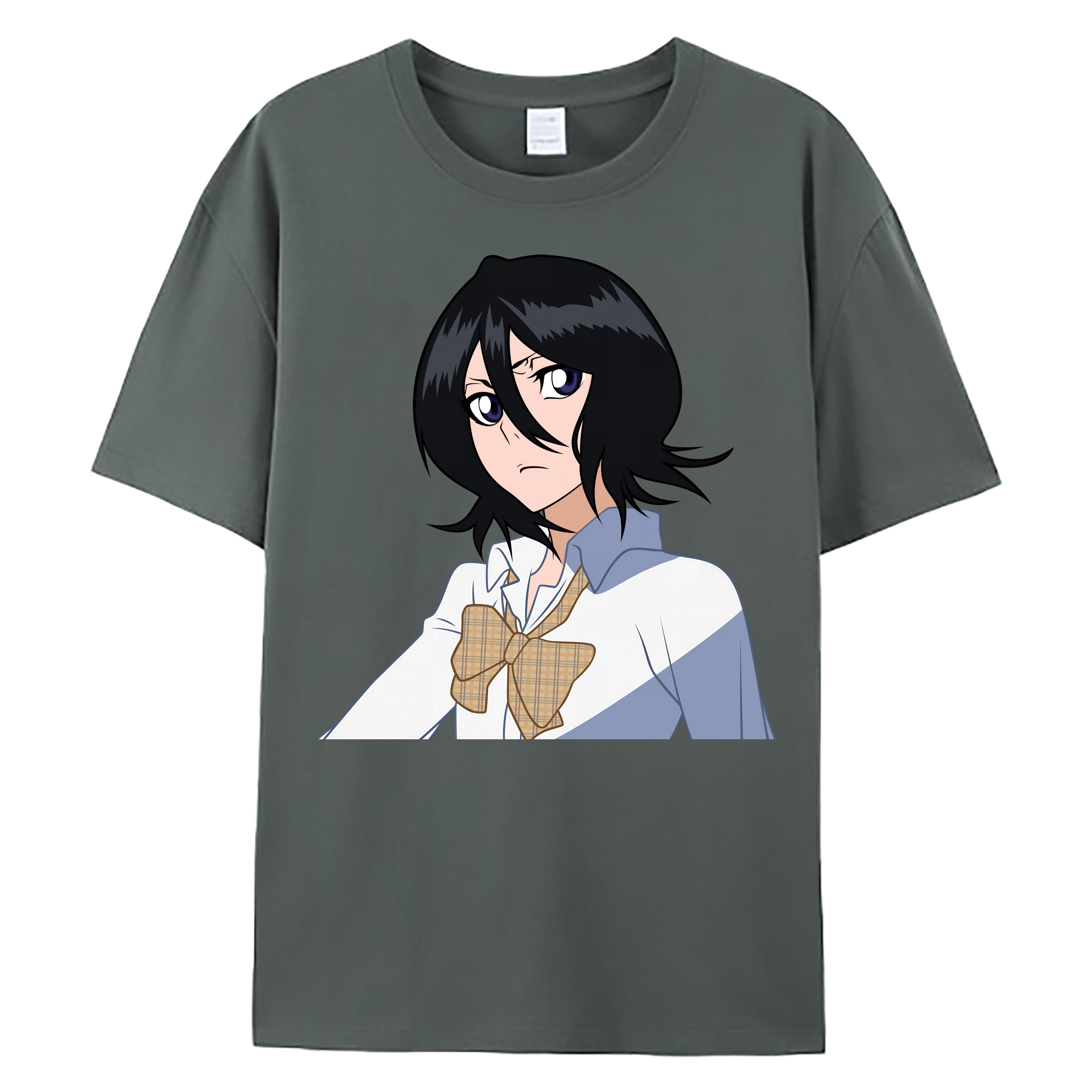 （画像用） ブリーチ 朽木ルキア BLEACH Kuchiki Rukia 綿100％ メンズ半袖Tシャツ｜肌触りやわらか＆通気性